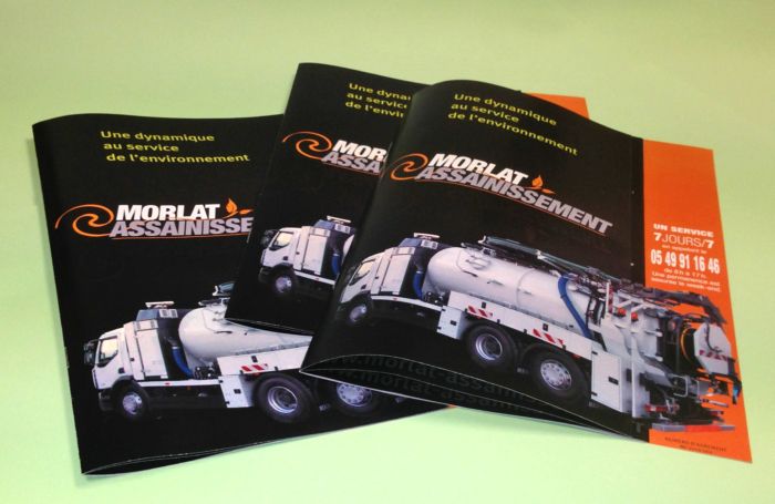 Brochure pour l'entreprise Morlat Assainissement